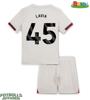 Chelsea Romeo Lavia #45 Bortaställ Barn 2025-26 Kortärmad (+ Korta byxor)